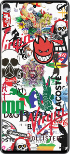 Силиконовый чехол Many different logos для Vivo X80 Pro - 4022u-2630 изображение 