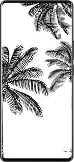 Силиконовый чехол Пальмы1 для Vivo X80 Pro - 4634u-2630 изображение 