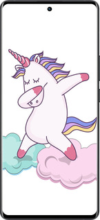 Силиконовый чехол Единорог для Vivo X80 Pro - 4702u-2630 изображение 