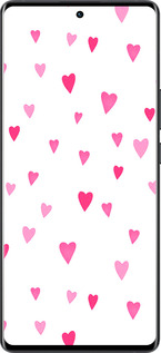 Силиконовый чехол Сердечки 2 для Vivo X80 Pro - 4763u-2630 изображение 
