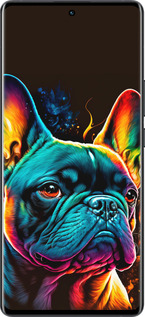 Силіконовий чехол Яскравий бульдог для Vivo X80 Pro - 5547u-2630 изображение 