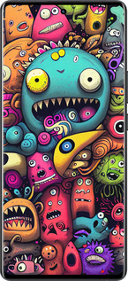 Силиконовый чехол Cмешные монстры для Vivo X80 Pro - 5549u-2630 изображение 