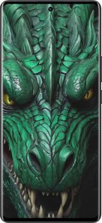 Силиконовый чехол Зелёный дракон v2 для Vivo X80 Pro - 5817u-2630 изображение 