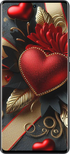 Силиконовый чехол Сердечки v2 для Vivo X80 Pro - 5832u-2630 изображение 