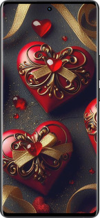 Силиконовый чехол Сердечки v4 для Vivo X80 Pro - 5834u-2630 изображение 