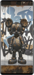 Силиконовый чехол Bronze kaws v2 для Vivo X80 Pro - 6098u-2630 изображение 