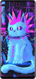 Силиконовый чехол Кот панк для Vivo X80 Pro - 6311u-2630 изображение 