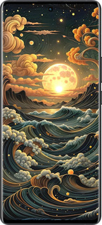 Силіконовий чехол Арт волны для Vivo X80 Pro - 6332u-2630 изображение 