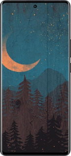 Силиконовый чехол Звездный лес для Vivo X80 Pro - 6480u-2630 изображение 