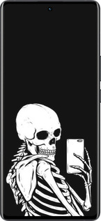 Силіконовий чехол Скелет робить Selfie для Vivo X80 Pro - 6535u-2630 изображение 