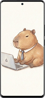 Силиконовый чехол Funny Capybara CEO Working для Vivo X80 Pro - 6777u-2630 изображение 