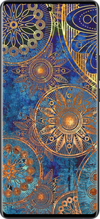 Силиконовый чехол Золотой узор для Vivo X80 Pro - 678u-2630 изображение 