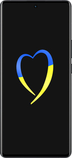 Силиконовый чехол Жёлто-голубое сердце для Vivo X80 Pro - 885u-2630 изображение 