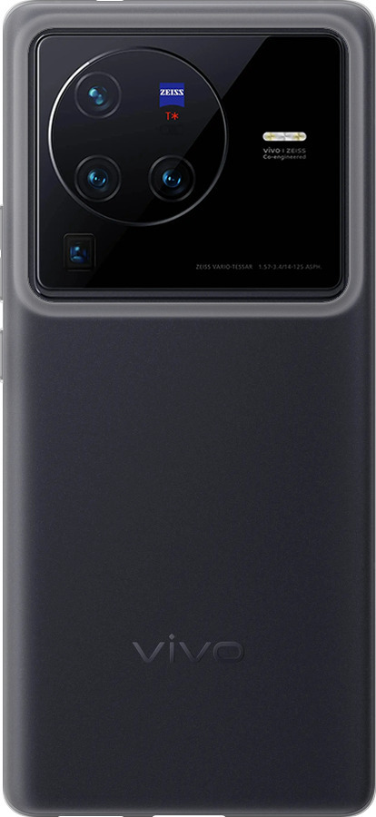 Силиконовый чехол Прозрачный для Vivo X80 Pro - 5636u-2630 изображение 