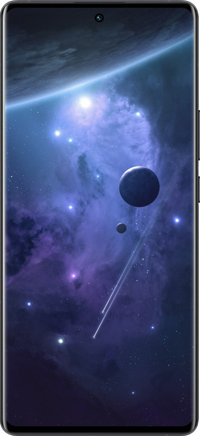 Силиконовый чехол Планеты в синем космосе для Vivo X80 Pro - 171u-2630 изображение 