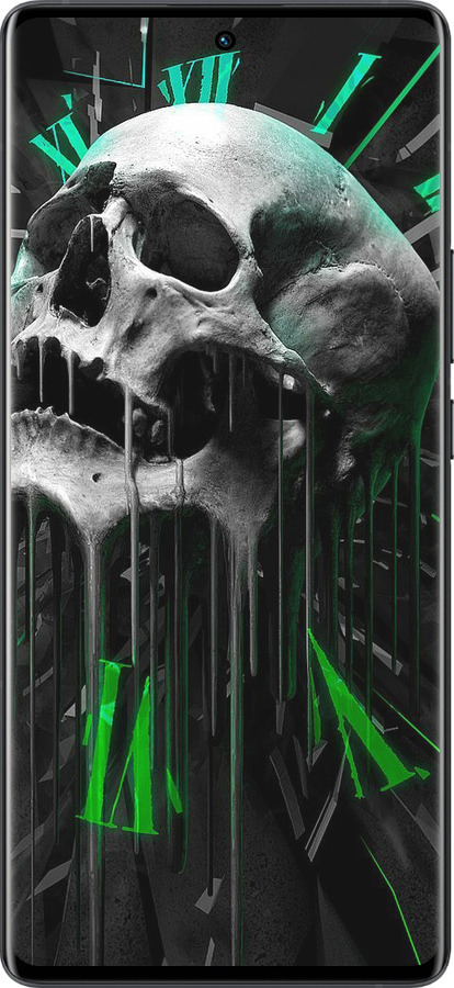 Силиконовый чехол Череп-часы для Vivo X80 Pro - 4100u-2630 изображение 