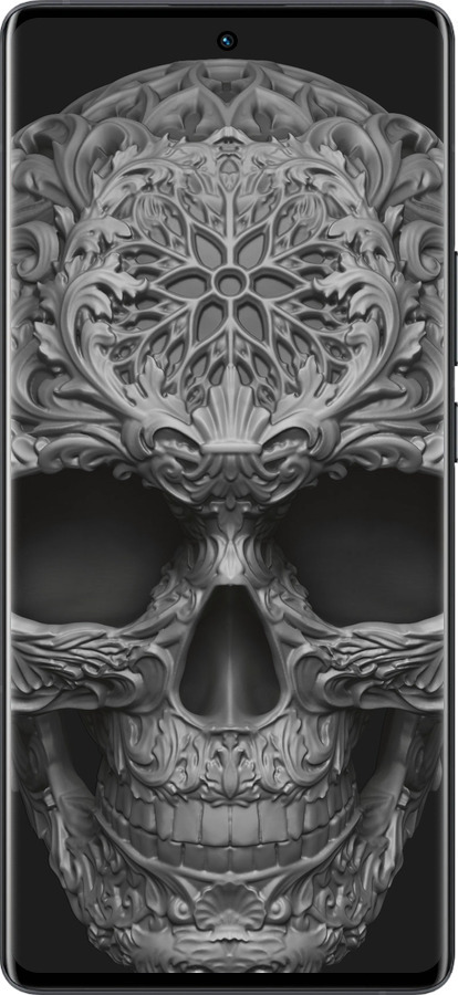 Силиконовый чехол skull-ornament для Vivo X80 Pro - 4101u-2630 изображение 