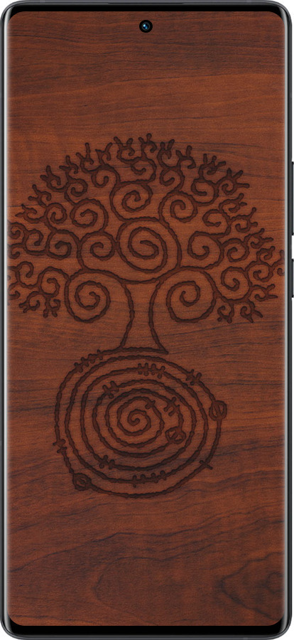 Силиконовый чехол Узор дерева для Vivo X80 Pro - 4119u-2630 изображение 