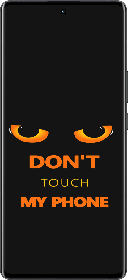 Силиконовый чехол Don't touch the phone для Vivo X80 Pro - 4261u-2630 изображение 