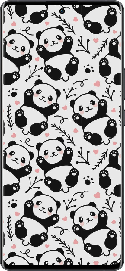 Силіконовий чехол Панди для Vivo X80 Pro - 4318u-2630 изображение 