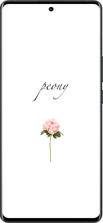 Силиконовый чехол Пион для Vivo X80 Pro - 4366u-2630 изображение 