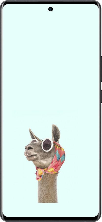 Силиконовый чехол Модная лама для Vivo X80 Pro - 4479u-2630 изображение 