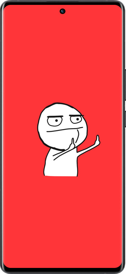 Силиконовый чехол Мем для Vivo X80 Pro - 4578u-2630 изображение 