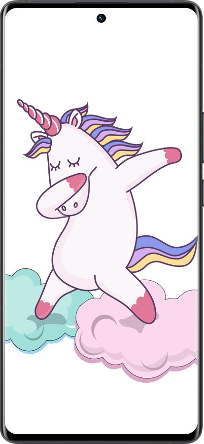 Силиконовый чехол Единорог для Vivo X80 Pro - 4702u-2630 изображение 