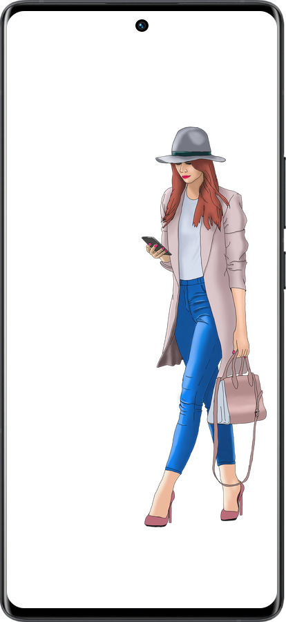 Силиконовый чехол Девушка 1 для Vivo X80 Pro - 4751u-2630 изображение 