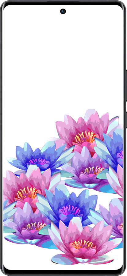 Силиконовый чехол Лотос для Vivo X80 Pro - 4862u-2630 изображение 