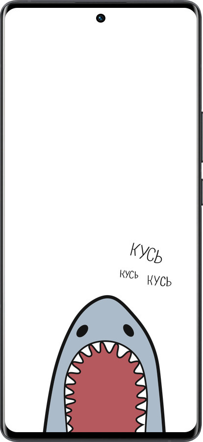 Силиконовый чехол Акула для Vivo X80 Pro - 4870u-2630 изображение 