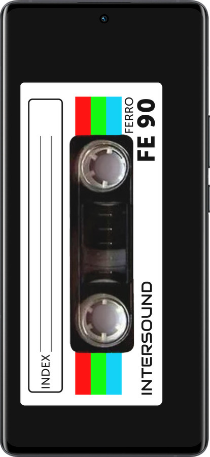 Силиконовый чехол Кассета с90 для Vivo X80 Pro - 4894u-2630 изображение 