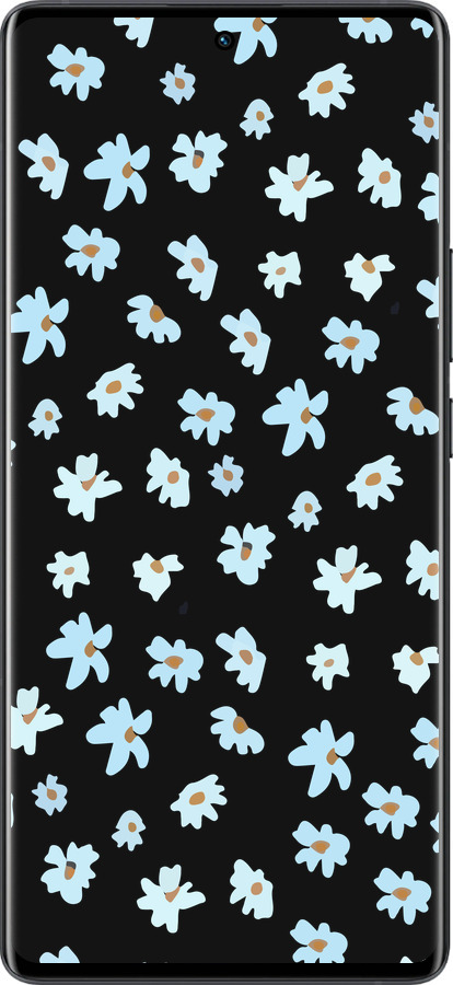 Силиконовый чехол Цветочный для Vivo X80 Pro - 4900u-2630 изображение 