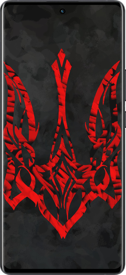 Силиконовый чехол Герб Украины v4 для Vivo X80 Pro - 5319u-2630 изображение 