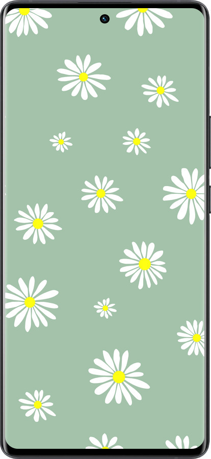 Силиконовый чехол Ромашки v4 для Vivo X80 Pro - 5603u-2630 изображение 