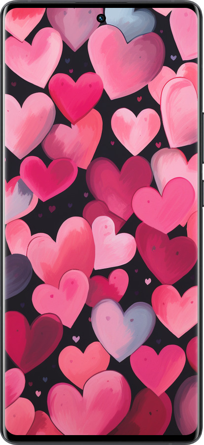 Силіконовий чехол Сердечка 4 для Vivo X80 Pro - 5662u-2630 изображение 