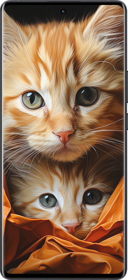 Силиконовый чехол Котики 2 для Vivo X80 Pro - 5664u-2630 изображение 