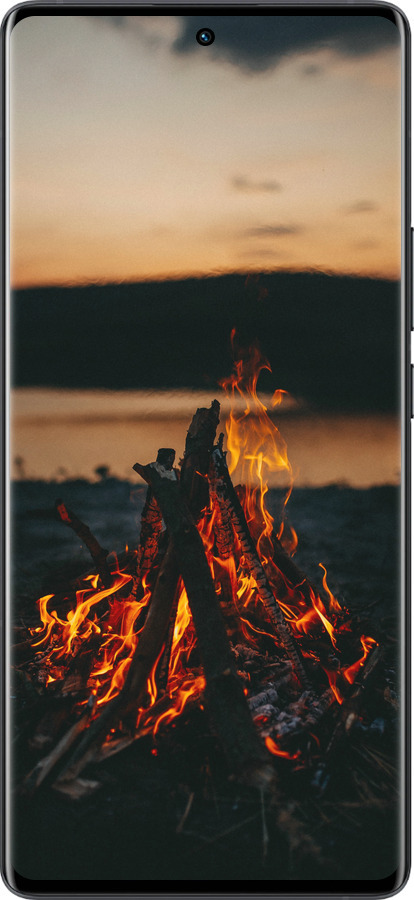 Силиконовый чехол Огонь для Vivo X80 Pro - 6021u-2630 изображение 