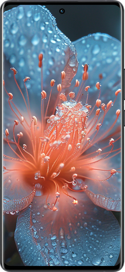 Силиконовый чехол Роса на цветке для Vivo X80 Pro - 6039u-2630 изображение 