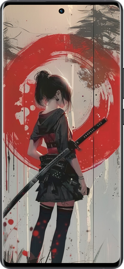 Силиконовый чехол Сумерки воина: Танец с катаной для Vivo X80 Pro - 6123u-2630 изображение 