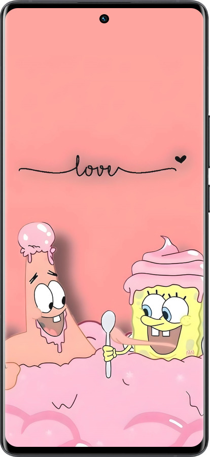 Силиконовый чехол Спанч Боб для Vivo X80 Pro - 6282u-2630 изображение 