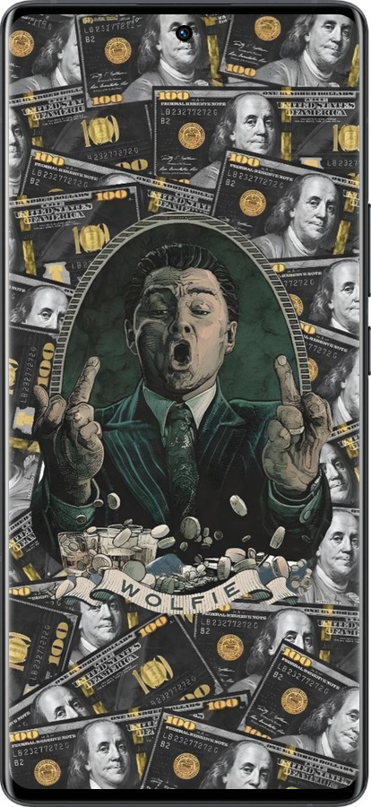 Силиконовый чехол Волк с валл стрит для Vivo X80 Pro - 6287u-2630 изображение 