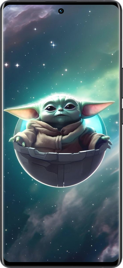 Силіконовий чехол Малышь йода для Vivo X80 Pro - 6294u-2630 изображение 