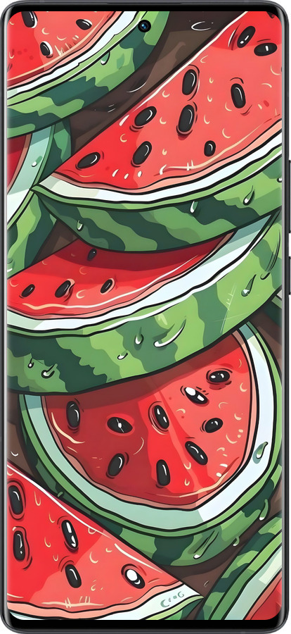 Силиконовый чехол Арбуз для Vivo X80 Pro - 6315u-2630 изображение 