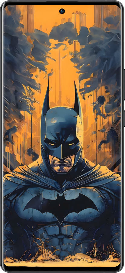 Силиконовый чехол Бэтмен для Vivo X80 Pro - 6335u-2630 изображение 