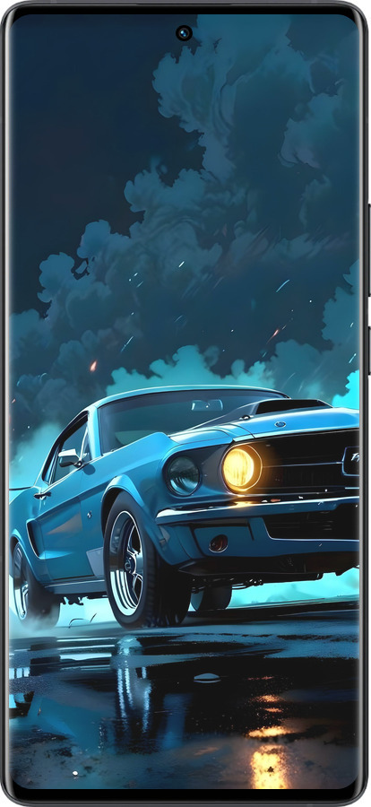 Силиконовый чехол Форд мустанг для Vivo X80 Pro - 6374u-2630 изображение 