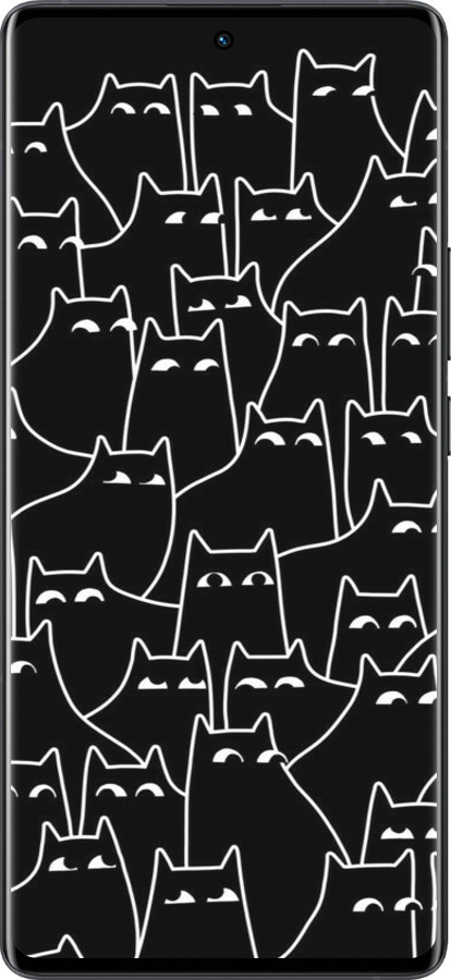 Силиконовый чехол С изображением кошек для Vivo X80 Pro - 6470u-2630 изображение 