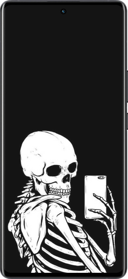 Силіконовий чехол Скелет робить Selfie для Vivo X80 Pro - 6535u-2630 изображение 