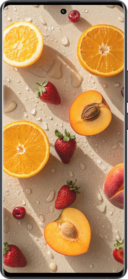 Силиконовый чехол Фрукты 3 для Vivo X80 Pro - 6703u-2630 изображение 