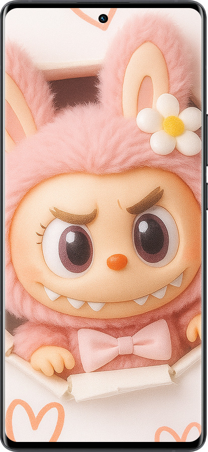 Силиконовый чехол Лабубу 2 для Vivo X80 Pro - 6710u-2630 изображение 